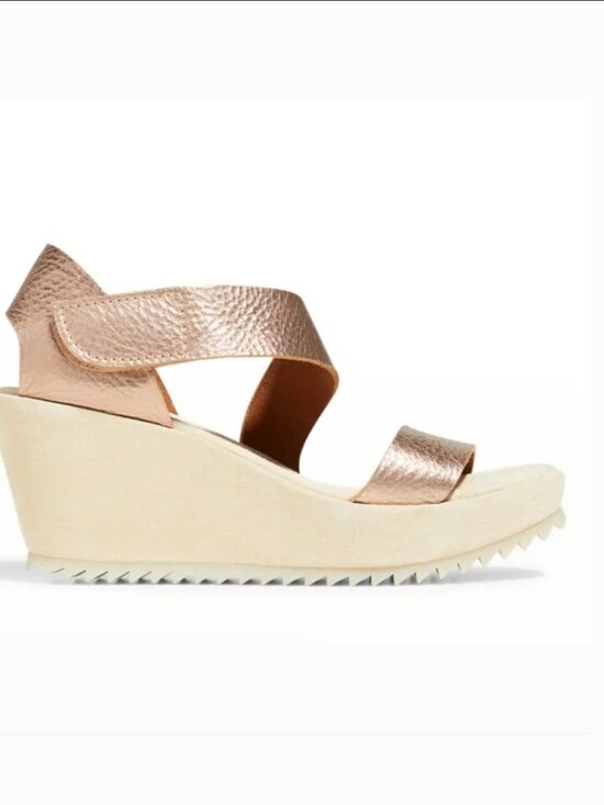 Pedro Garcia Shoes - Pedro Garcia Fely Easy Gold / Bronze Metallic Wedge Sandals